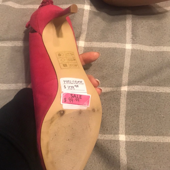 Nine West hot pink heels - Picture 2 of 3